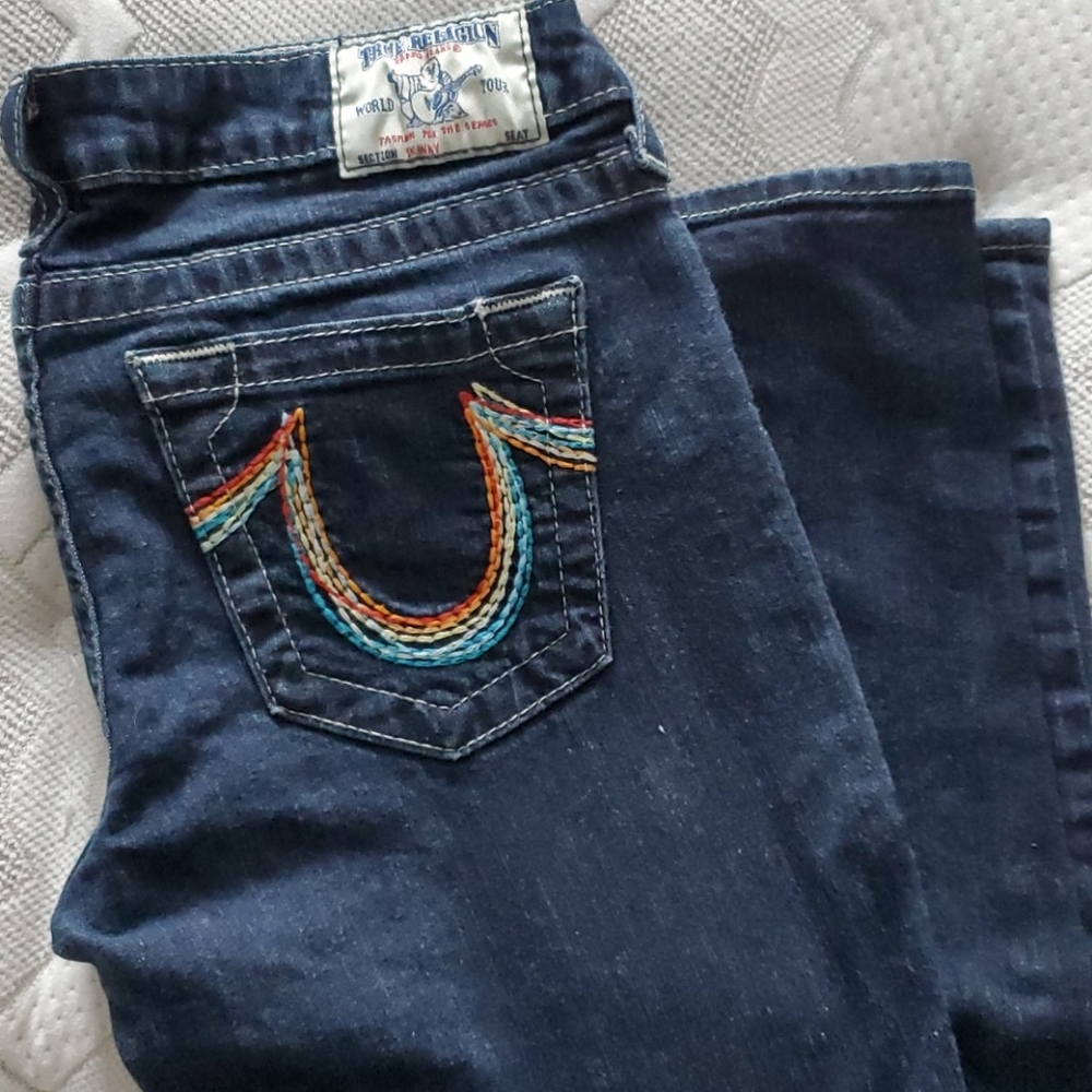 True religion Multi colored pocket jean